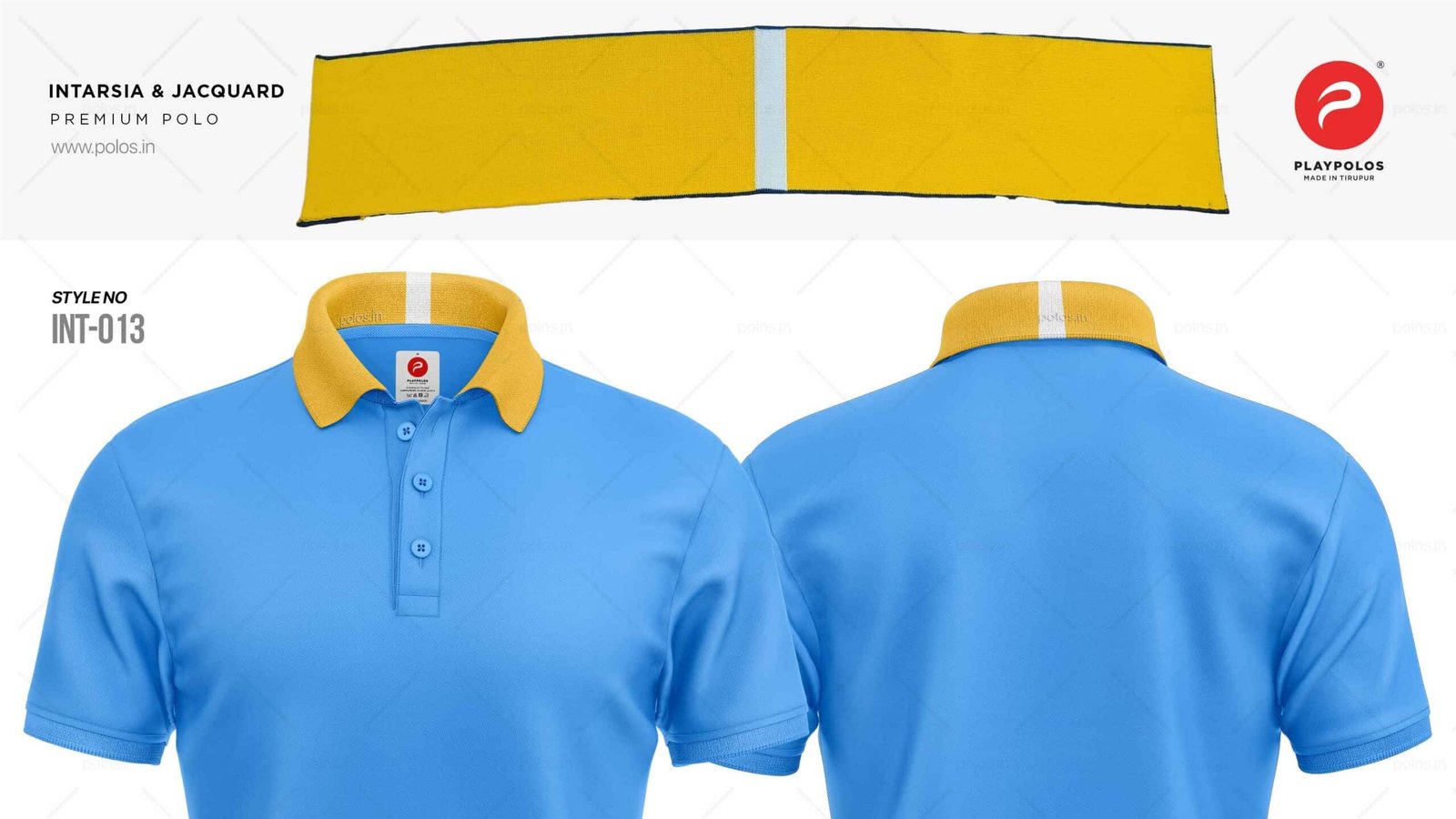 013 Intarsia Jacquard Collar Polo Tshirt Scaled — Polo T-Shirts Net