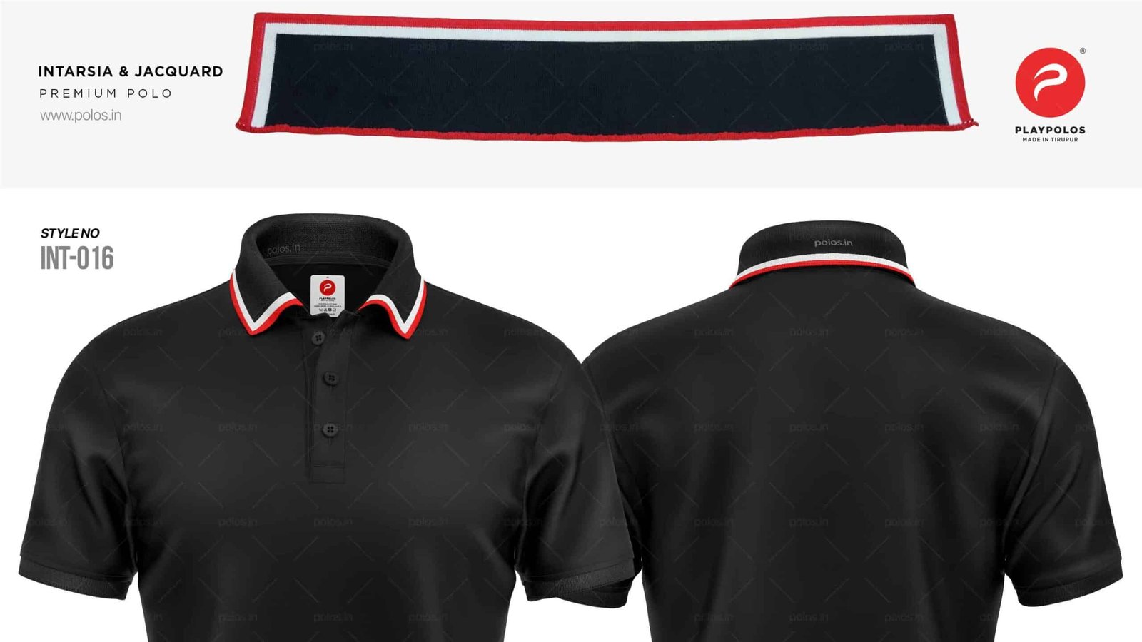 016 Intarsia Jacquard Collar Polo Tshirt Scaled — Polo T-Shirts Net